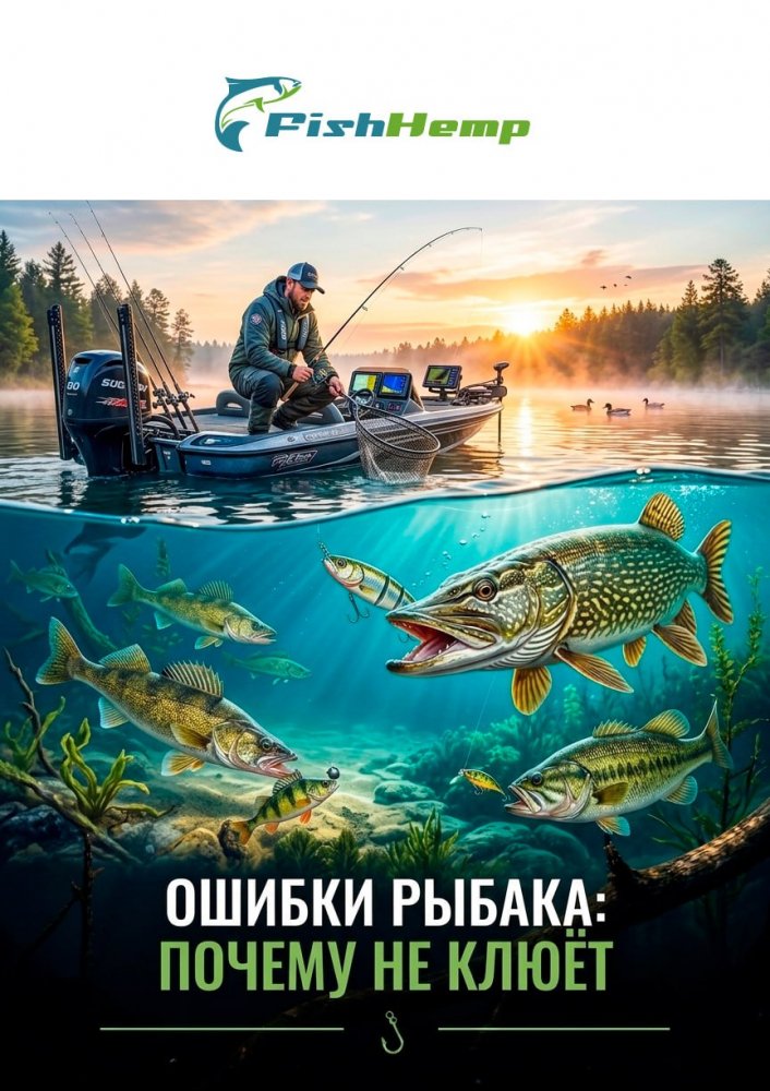 Ошибки рыбака: почему не клюёт