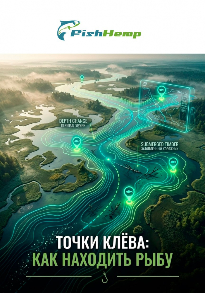 Точки клёва: как находить рыбу